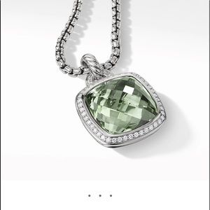 David Yurman Albion Pendant with Prasiolite and Diamonds